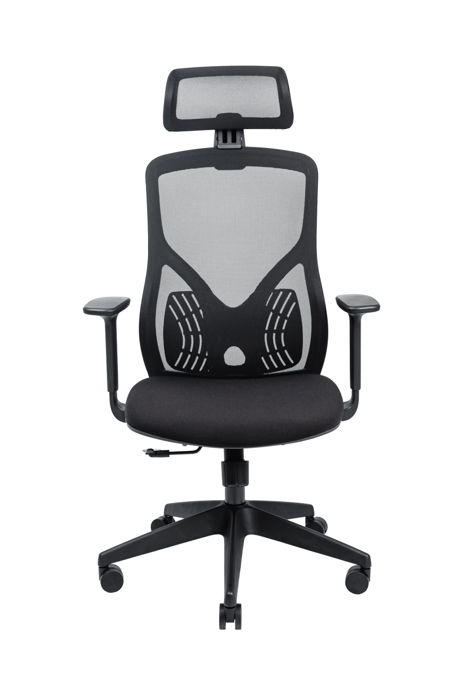 Belgrad: Cu tetieră reglabilă pe înălțime și spătar din plasă acrilică, CUSTÓ Belgrad te ajută să menţii postura corectă pe tot parcursul zilei. Șezutul distribuie uniform greutatea, în timp ce suportul lombar fix previne oboseala zonei inferioare a spatelui. Cotierele fixe oferă sprijin stabil la citit sau tastat. Roțile din nailon permit deplasare silențioasă fără a zgâria parchetul. Designul compact, finisat integral în negru, se integrează perfect în birouri minimaliste sau spații de studiu.