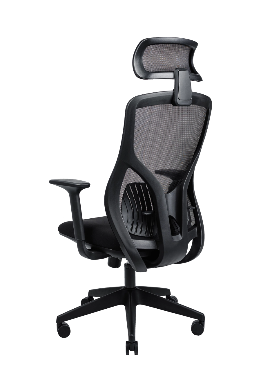 Belgrad: Cu tetieră reglabilă pe înălțime și spătar din plasă acrilică, CUSTÓ Belgrad te ajută să menţii postura corectă pe tot parcursul zilei. Șezutul distribuie uniform greutatea, în timp ce suportul lombar fix previne oboseala zonei inferioare a spatelui. Cotierele fixe oferă sprijin stabil la citit sau tastat. Roțile din nailon permit deplasare silențioasă fără a zgâria parchetul. Designul compact, finisat integral în negru, se integrează perfect în birouri minimaliste sau spații de studiu.