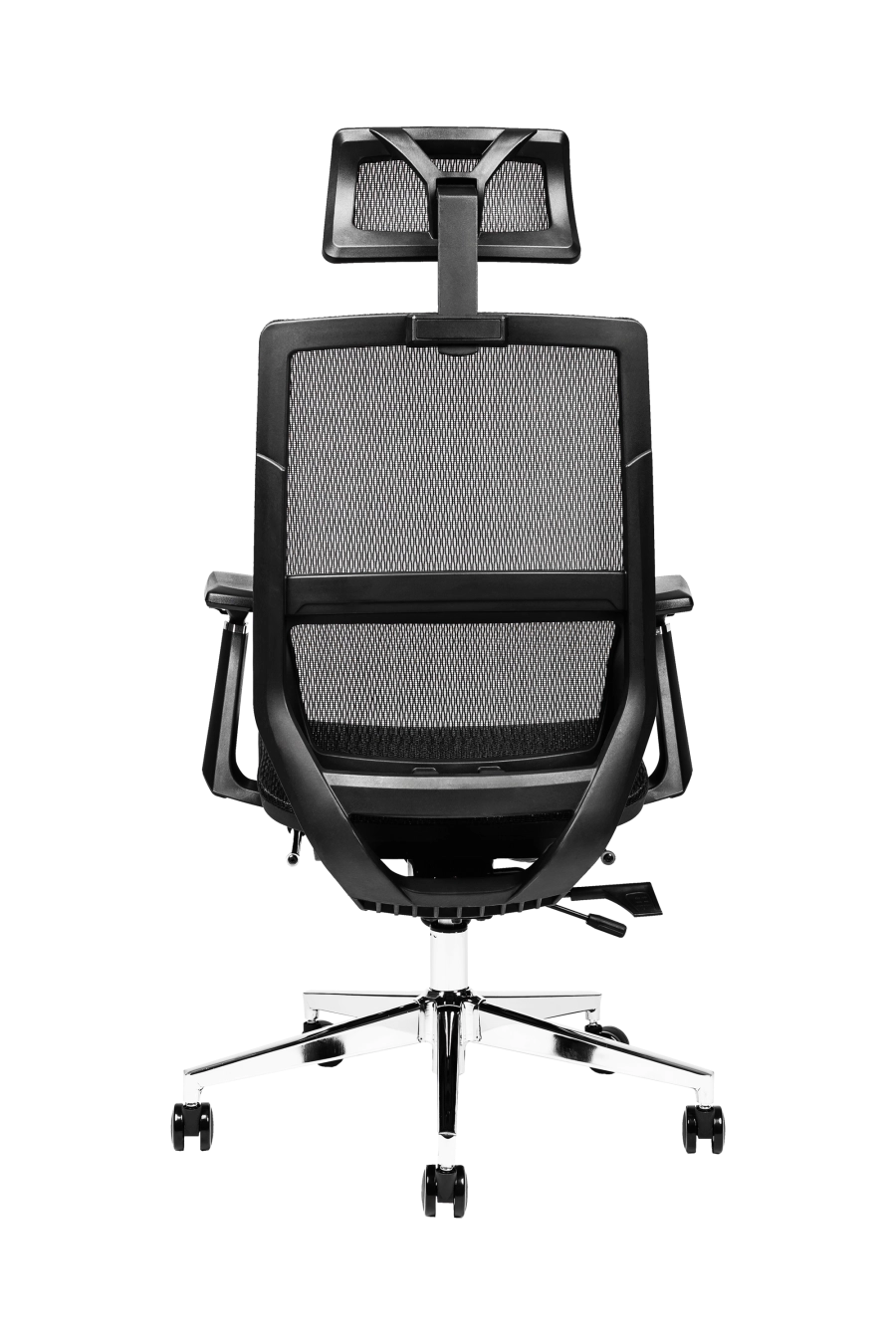 Bologna: Cu suport extensibil pentru picioare și reglaj de înălțime a spătarului, CUSTÓ Bologna transformă pauzele scurte în momente de relaxare reală. Șezutul din plasă elastomerică și spătarul din plasă acrilică asigură ventilație continuă. Suportul lombar reglabil și tetiera 2D se adaptează formei tale, iar brațele 3D pot fi ajustate în fiecare direcție. Șezutul glisant și mecanismul sincron mențin postura corectă în sarcini diverse. Roțile din plastic alunecă ușor, iar finisajul negru se potrivește spațiilor high-tech.