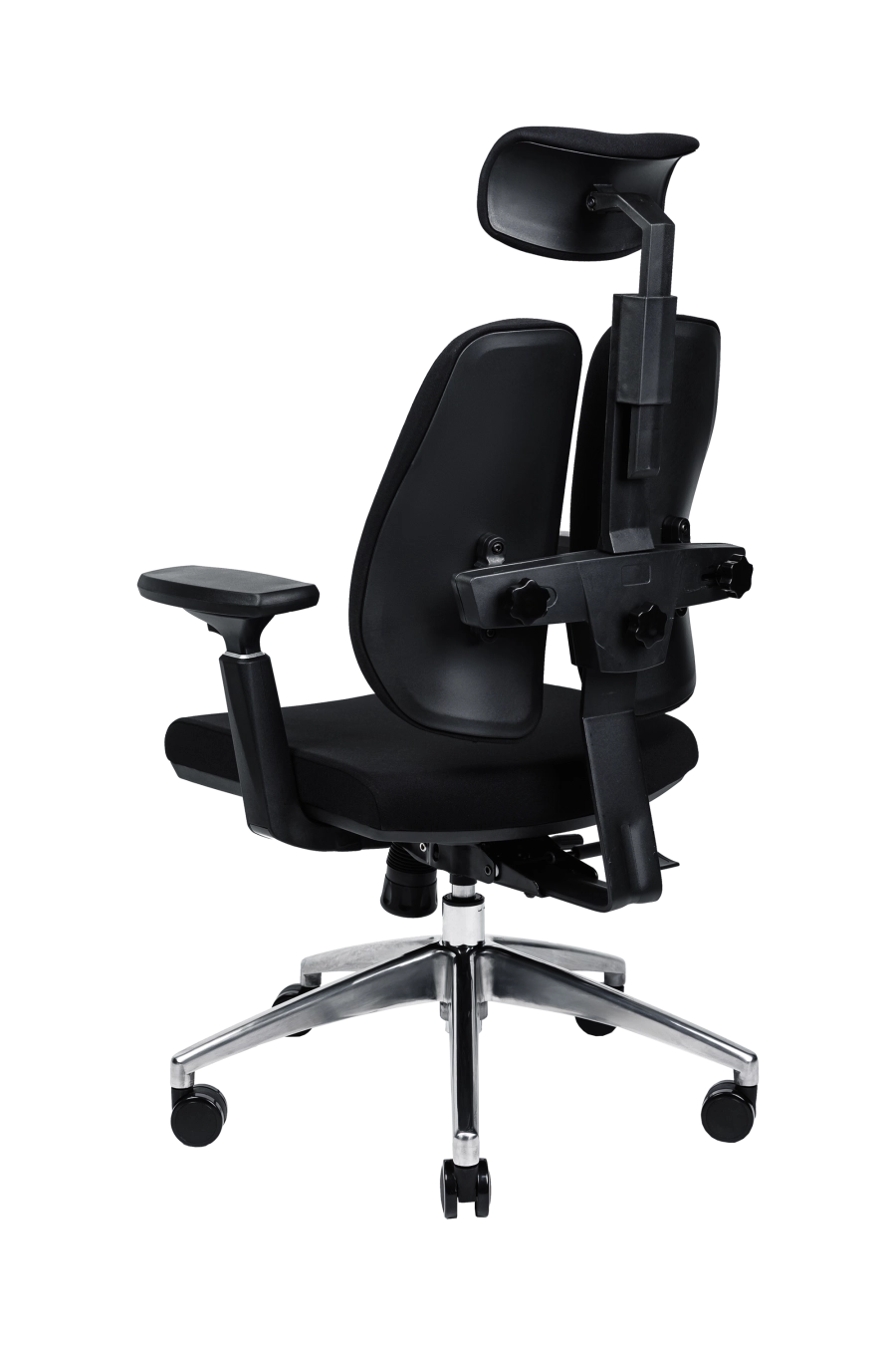 Budapesta: CUSTÓ Budapesta combină sezutul și spătarul căptușite în textil plăcut la atingere cu un suport lombar reglabil ce previne disconfortul în zona inferioară a spatelui. Poți glisa șezutul înainte sau înapoi pentru a regla adâncimea, iar tetiera 2D susține ceafa la unghiul dorit. Cotierele 3D se ajustează rapid pe înălțime, adâncime și rotație, menținând brațele relaxate la tastatură. Mecanismul sincron încurajează mișcările naturale. Roțile din poliuretan rulează lin, protejând suprafețele delicate. Ideal pentru profesioniștii care petrec ore întregi în fața calculatorului.