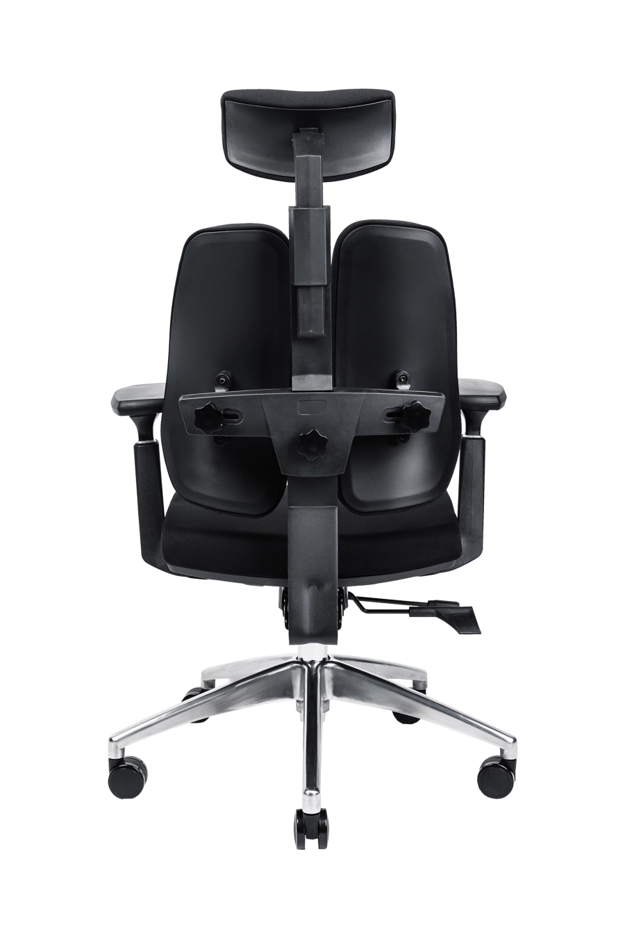 Budapesta: CUSTÓ Budapesta combină sezutul și spătarul căptușite în textil plăcut la atingere cu un suport lombar reglabil ce previne disconfortul în zona inferioară a spatelui. Poți glisa șezutul înainte sau înapoi pentru a regla adâncimea, iar tetiera 2D susține ceafa la unghiul dorit. Cotierele 3D se ajustează rapid pe înălțime, adâncime și rotație, menținând brațele relaxate la tastatură. Mecanismul sincron încurajează mișcările naturale. Roțile din poliuretan rulează lin, protejând suprafețele delicate. Ideal pentru profesioniștii care petrec ore întregi în fața calculatorului.