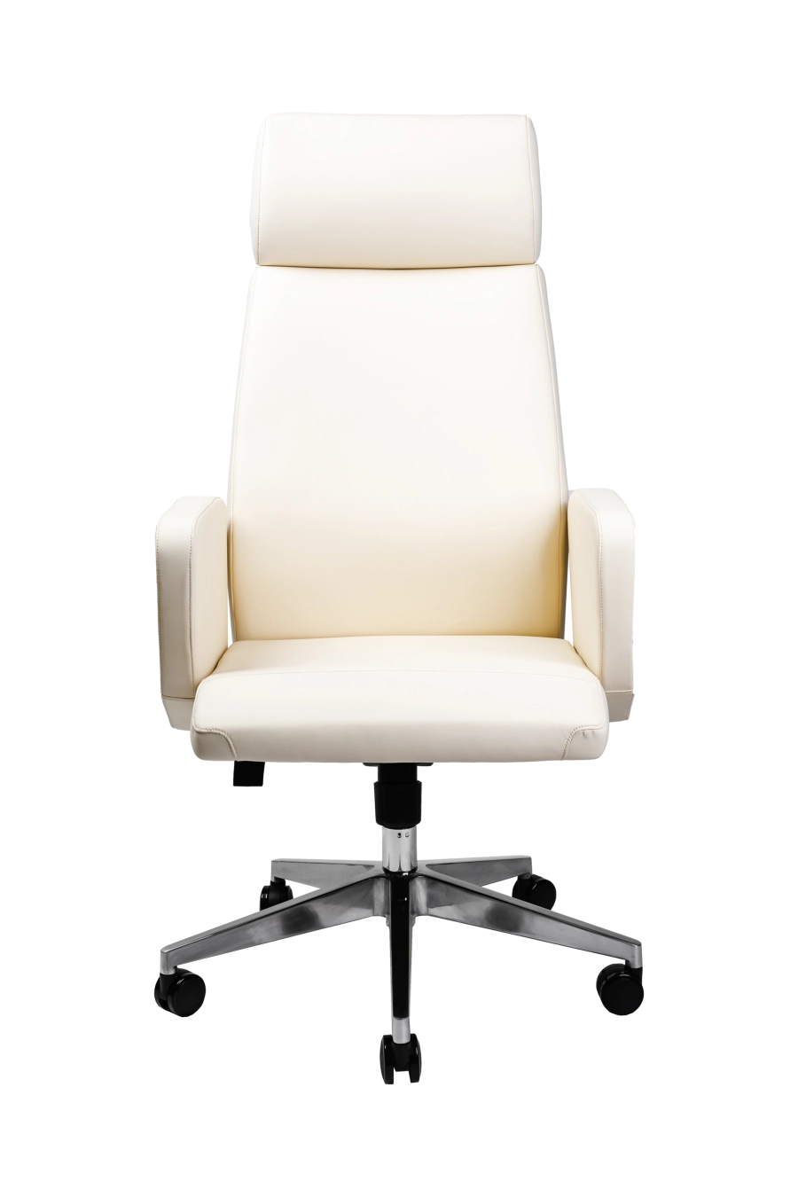 Amsterdam: CUSTÓ Amsterdam îmbină simplitatea pielii artificiale bej cu linii clasice, ideale pentru spații elegante. Tetiera fixă și spătarul înalt susțin zona cervicală, iar cotierele fixe asigură un sprijin stabil pentru antebrațe. Șezutul generos, capitonat ferm, distribuie greutatea uniform. Mecanismul de balans facilitează micro-pauzele active. Roțile din nailon glisează silențios fără a lăsa urme, protejând parchetul sau gresia. Un scaun rafinat, ușor de întreținut, perfect pentru recepții sau birouri executive care apreciază tonurile calde.