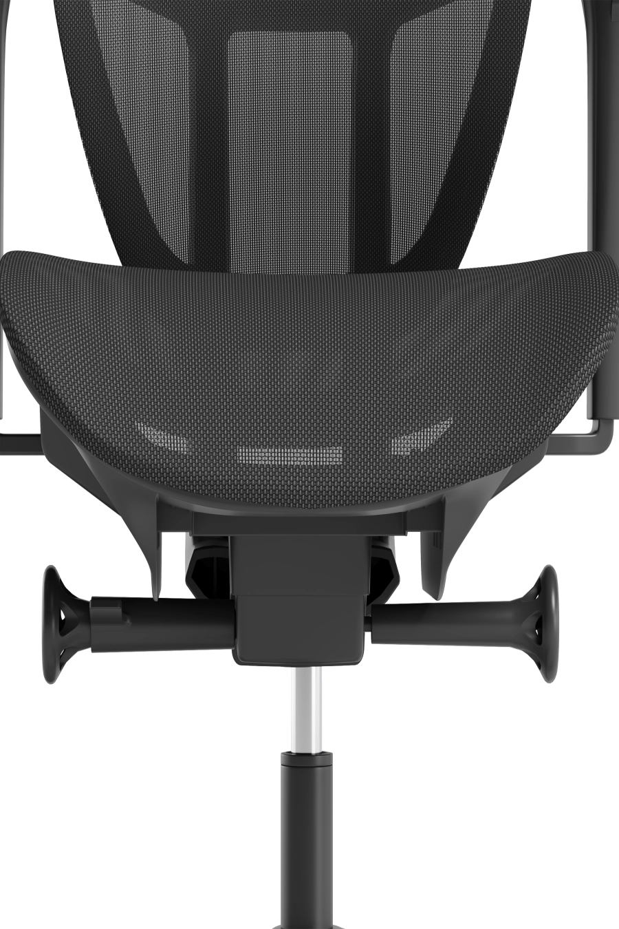 Oslo: CUSTÓ Oslo demonstrează că sustenabilitatea poate fi confortabilă: șezutul și spătarul sunt din plasă elastomerică reciclată, elastică și bine ventilată. Reglajul de adâncime al șezutului te ajută să găsești poziția optimă, iar brațele ajustabile pe înălțime reduc tensiunea la umeri. Suportul lombar fix stabilizează coloana, în timp ce tetiera fixă menține capul într-o poziție neutră. Roțile din poliuretan rulează lin și silențios, protejând podeaua. Nuanțele discrete negru-gri se potrivesc birourilor orientate spre ESG fără a compromite designul.