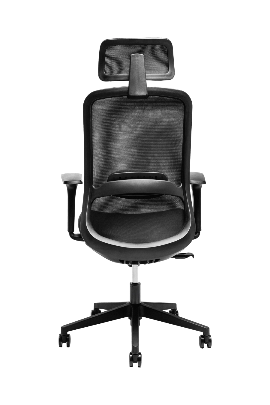 Roma: CUSTÓ Roma redefinește confortul și adaptabilitatea în mediul profesional: șezutul tapițat din stofă oferă o priză plăcută și susținere constantă, iar spătarul din plasă elastomerică asigură ventilație eficientă pe durata întregii zile de lucru. Suportul lombar reglabil pe înălțime permite ajustarea precisă pentru o susținere optimă a zonei inferioare a spatelui. Tetiera reglabilă pe înălțime completează ergonomia, oferind susținere suplimentară pentru cap și gât. Cotierele reglabile 4D (în înălțime, adâncire, lățime și unghi) permit personalizarea poziției brațelor în funcție de activitățile desfășurate. Mecanismul multifuncțional cu blocare în trei poziții și translare a șezutului asigură flexibilitate în mișcare și stabilitate. Baza stelată din plastic dur, echipată cu roți din poliuretan, garantează mobilitate lină și stabilitate pe diferite tipuri de suprafețe. Designul all-black conferă o notă sobru-executivă, potrivită pentru birouri moderne unde confortul și profesionalismul contează.